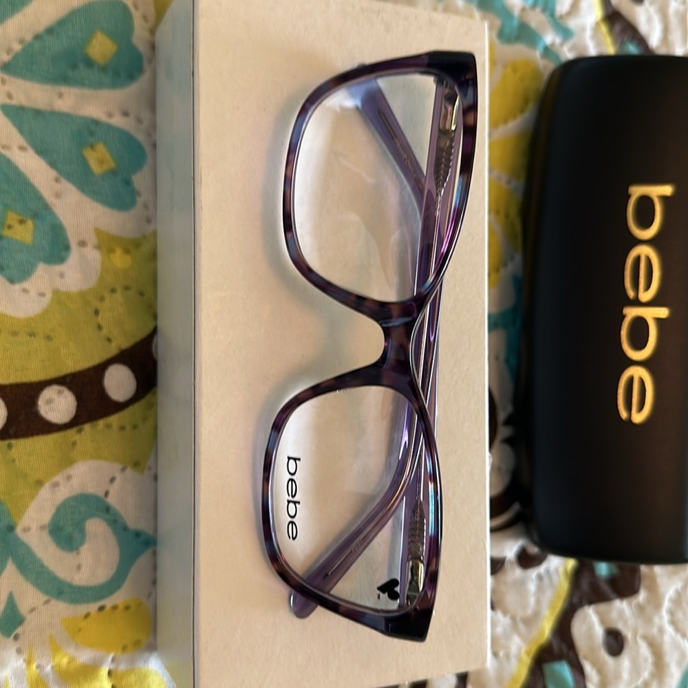 Bebe Purple Glasses with Case